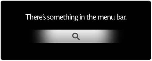 Monocle teaser: 'There's something in the menu bar.'